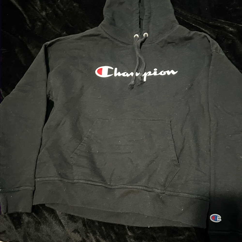 Champion Black Pullover Hoodie